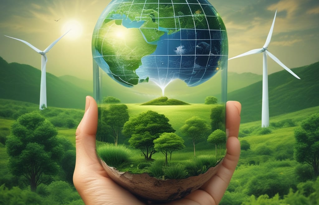 a person holding a globe in their hands