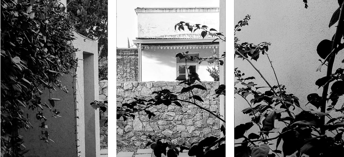 Nuestra primer obra, restauración de una casa chorizo, y nuestra segunda, la casa de al lado, casa sucesiva.