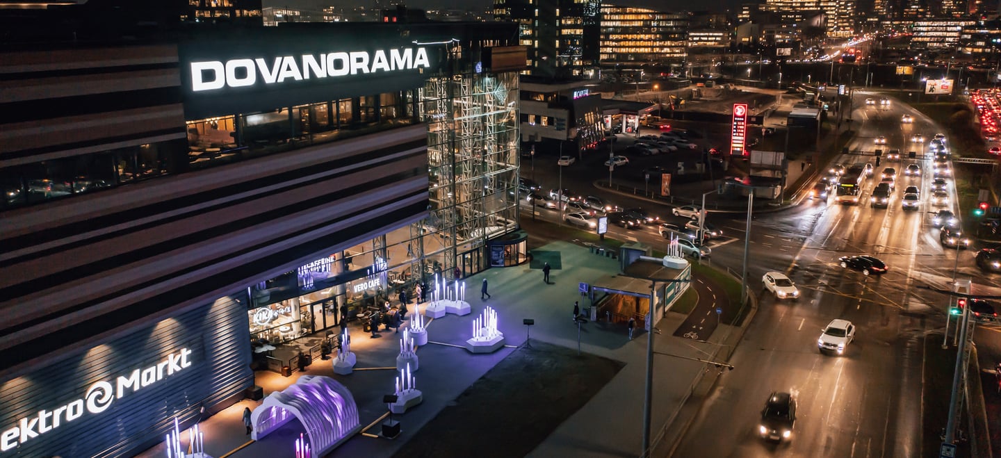 Vilniaus panorama drono fotografija