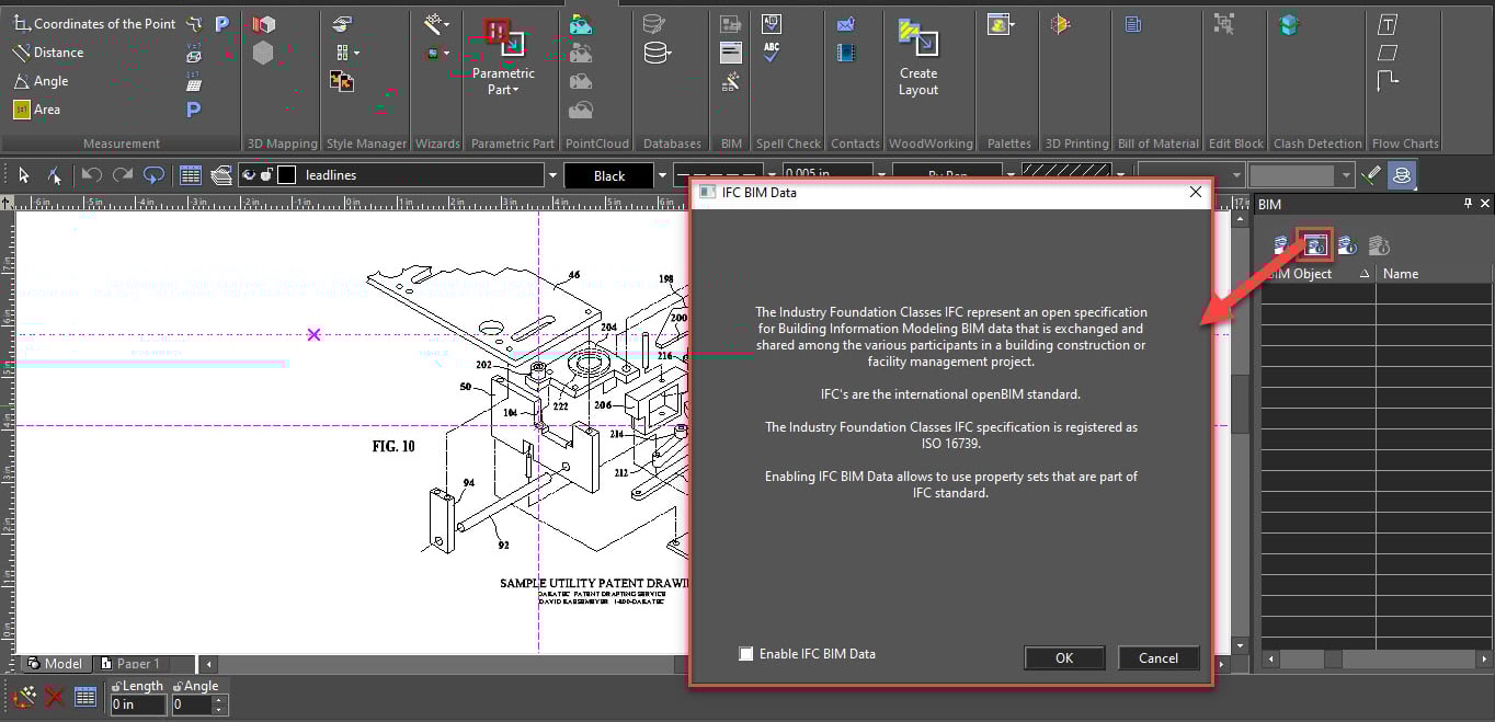 ifc bim data in xcad