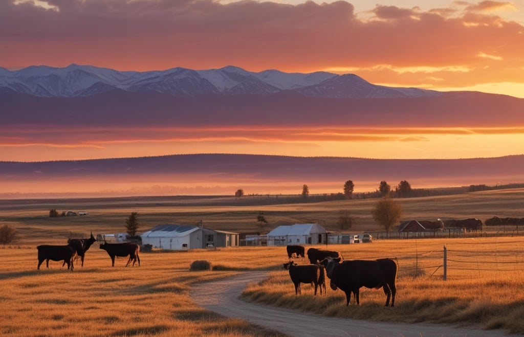A warm, rustic photo of family members hand-selecting fresh cuts of meat in a cozy shop setting.