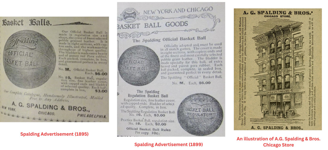 Spalding Basketballs from the 1890s examples