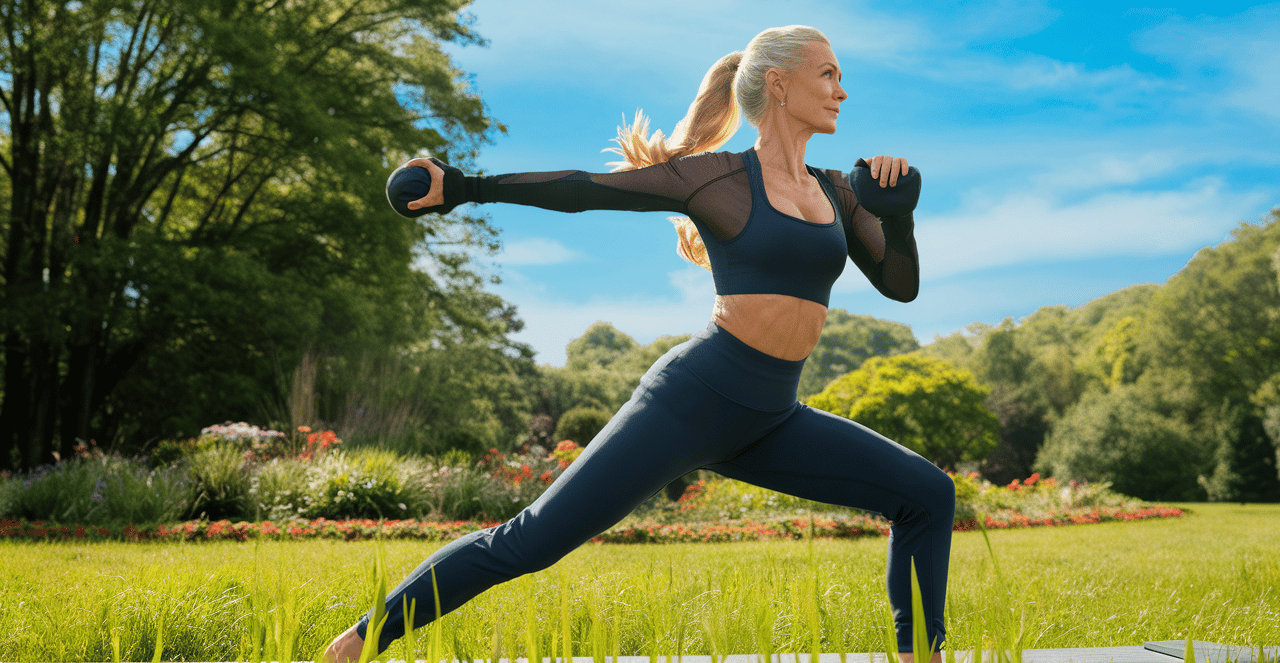 reprendre le sport à 40 ans: Femme 40 ans faisant du sport