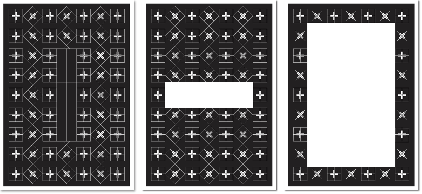 Kartentyp-Ornament, Kartentyp-Name, Kartentyp-Dank zur visuellen Erläuterung