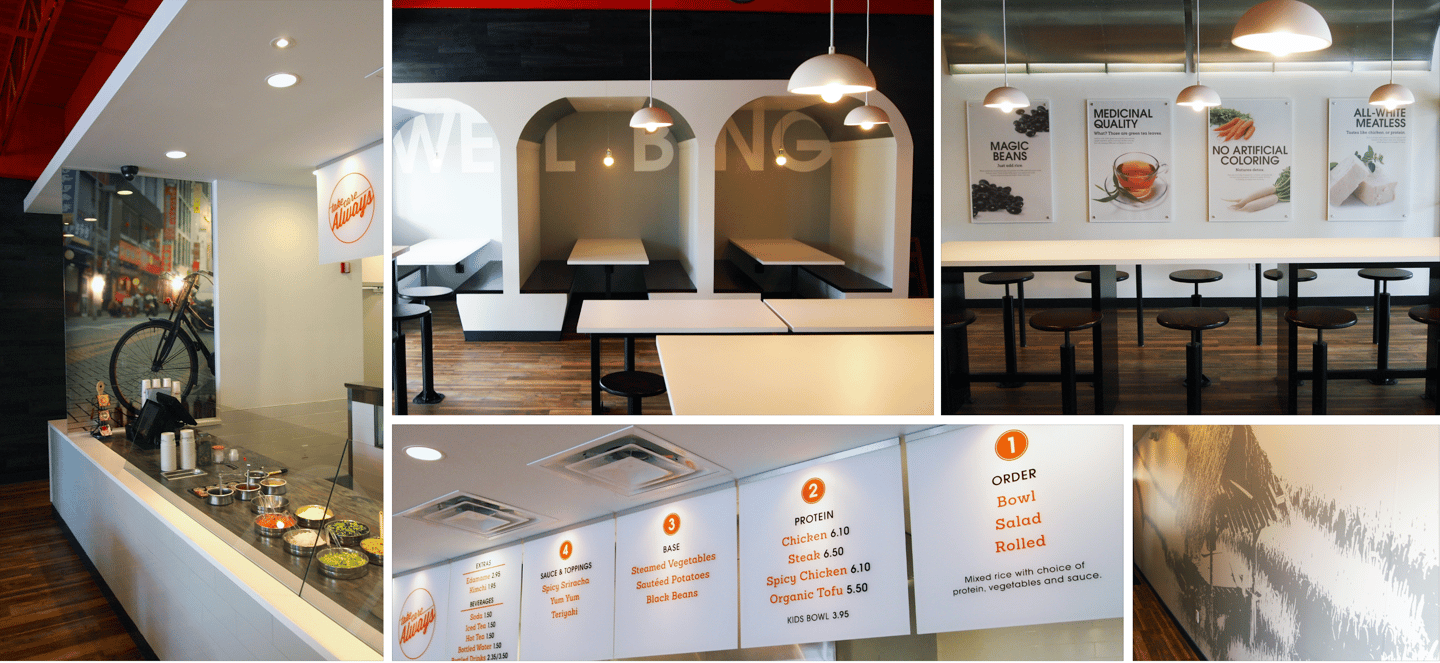 Bibibop Asian Grill Brand Interior Environmental Design