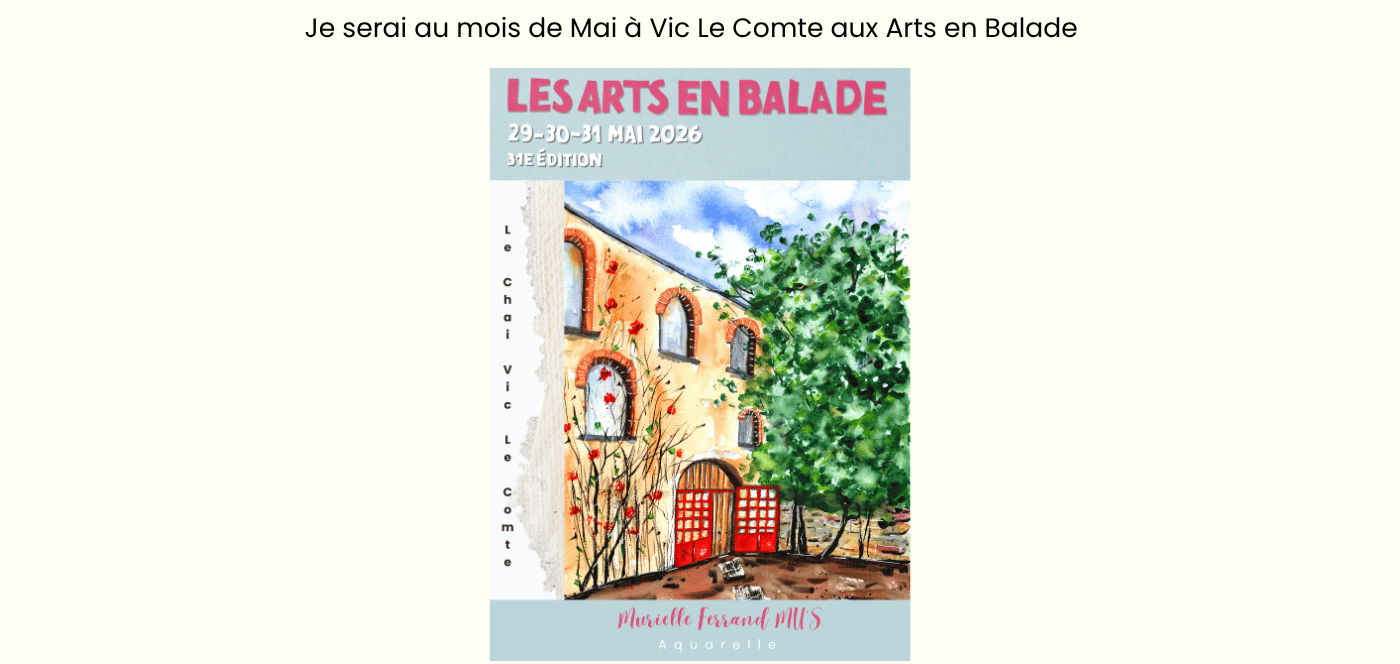 Exposition auvergne arts en balade aquarelle art