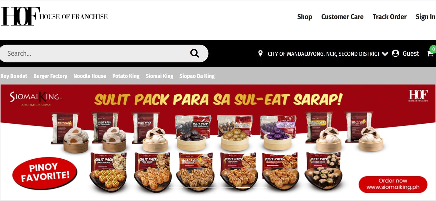 JC House of Franchise - DropShipping Food Delivery Business