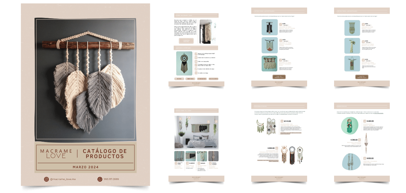 design of virtual catalog in PDF version for downloading