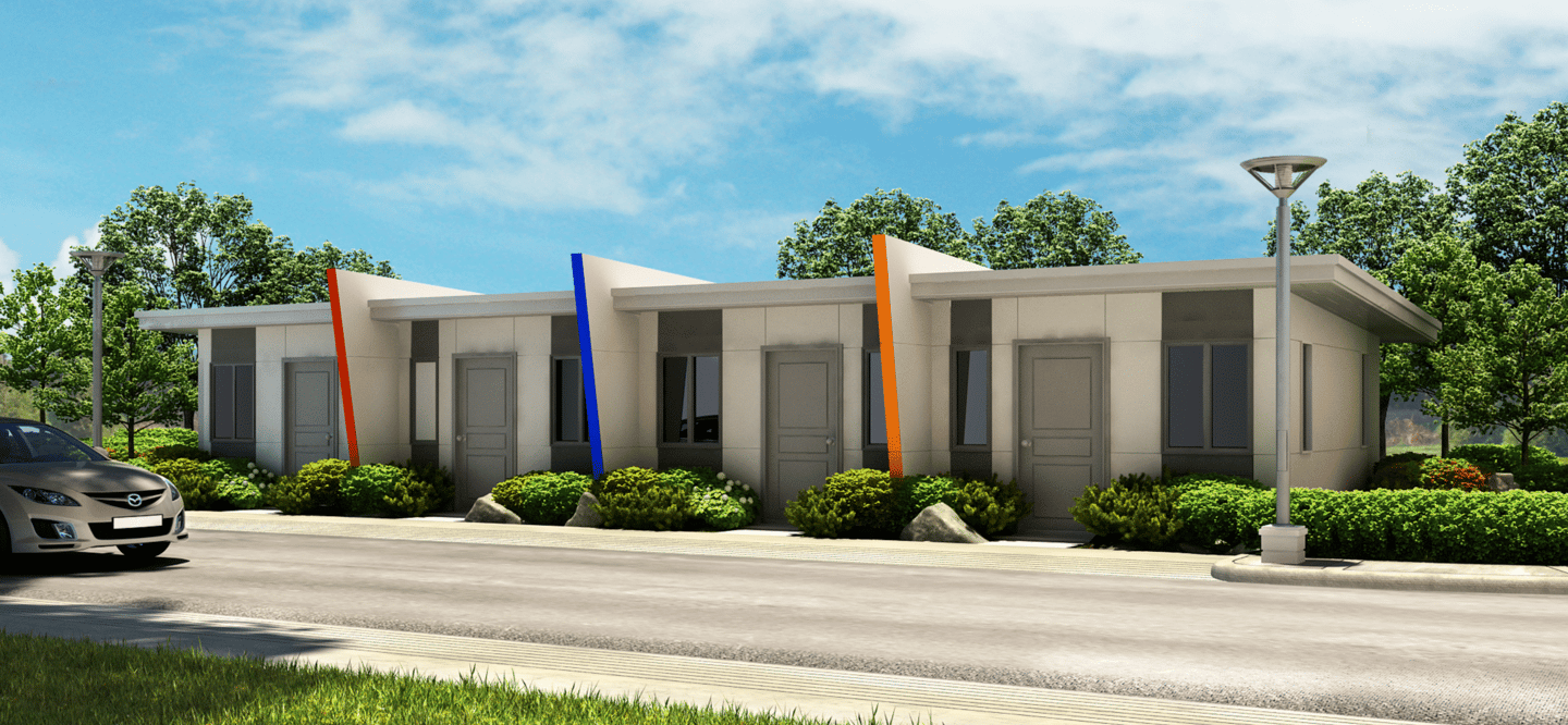 a car parked in front of a building