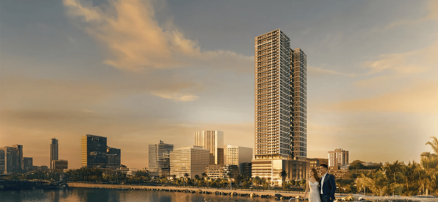 a man and woman standing on a boat in the water