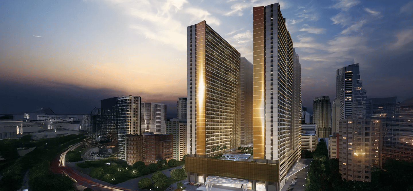 a tall building with a very tall tower