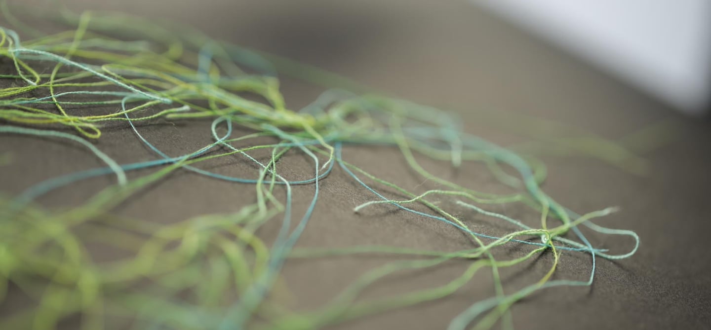 Archives of Fils free compositions created by olka schok in abstract organic embroidered paper.