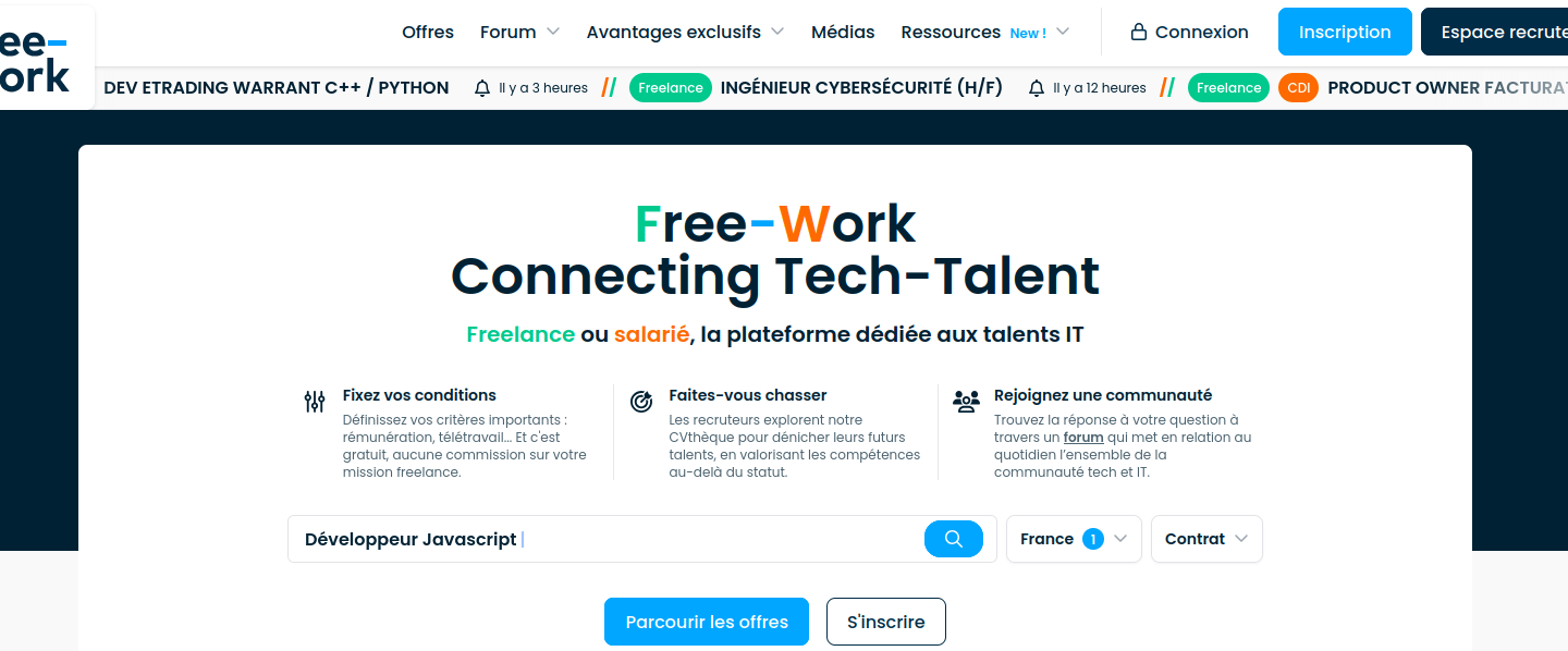 Moteur de Recherche d'Emplois Evaluation du CV !