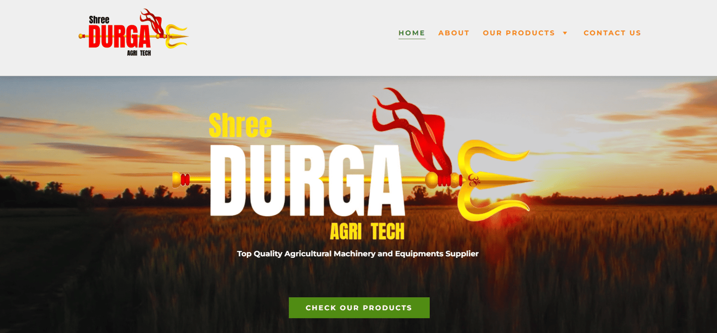 SHREE DURGA AGRI TECH - WEB DESIGNED AND DEVELOPED BY SCARDO GROUPS