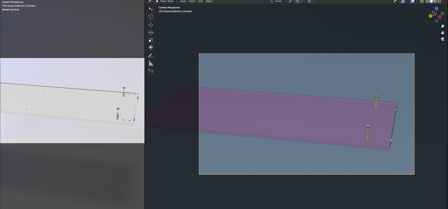 a computer screenshot from Blender 3D while editing the animation