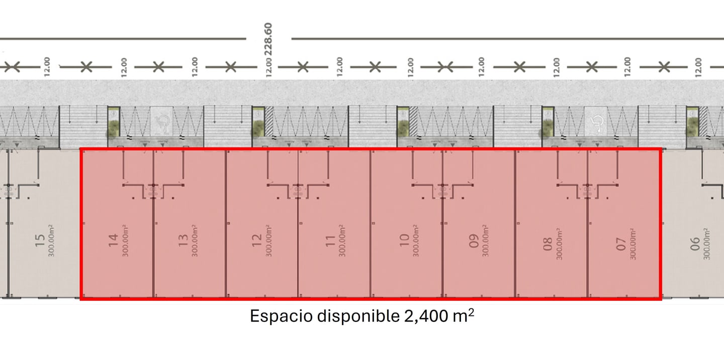 Plano Nave Industrial Blvd Aeropuerto Toluca 2,400 m2