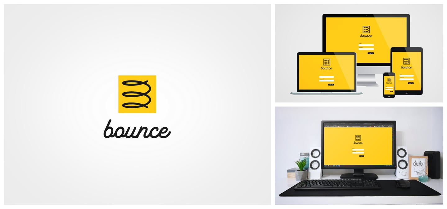 Bounce app logo design