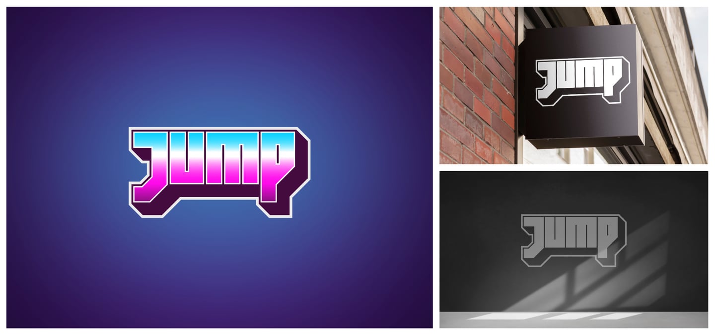 Jump Arcade logo design