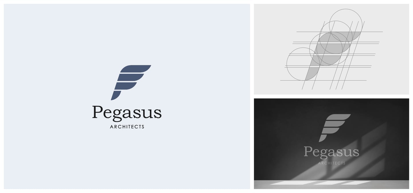 Pegasus Architects logo design