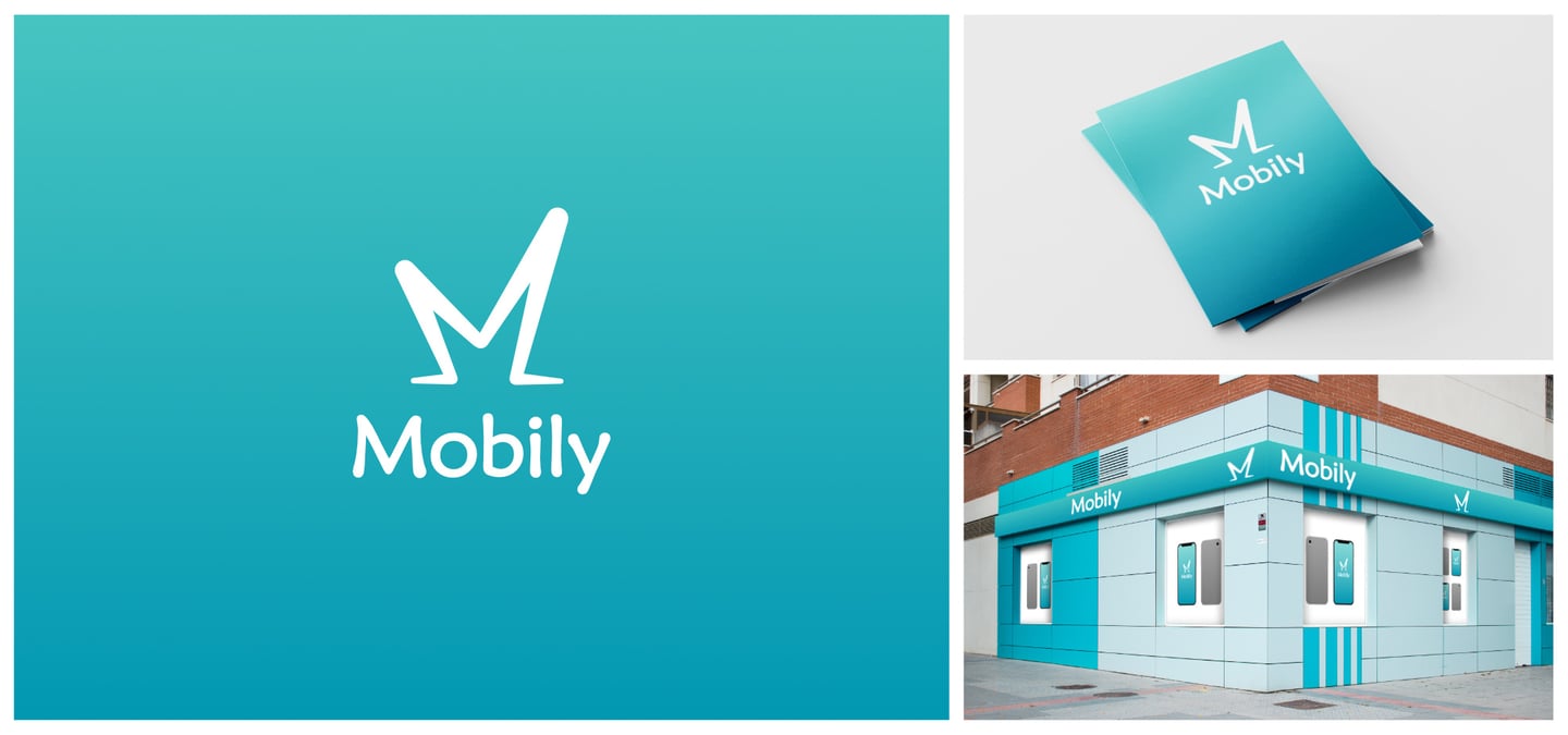 Mobily logo design