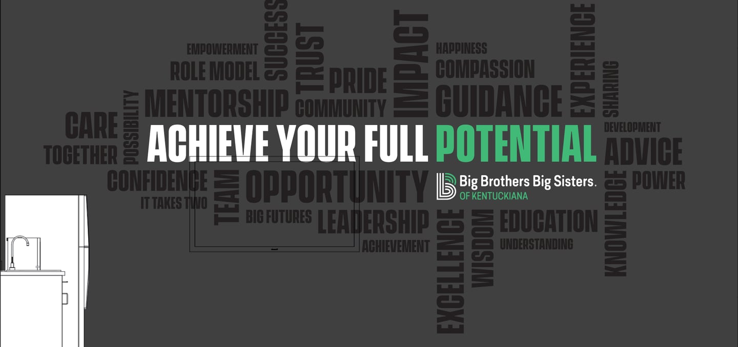 Big Brothers Big Sisters Environmental Graphic Word Wall