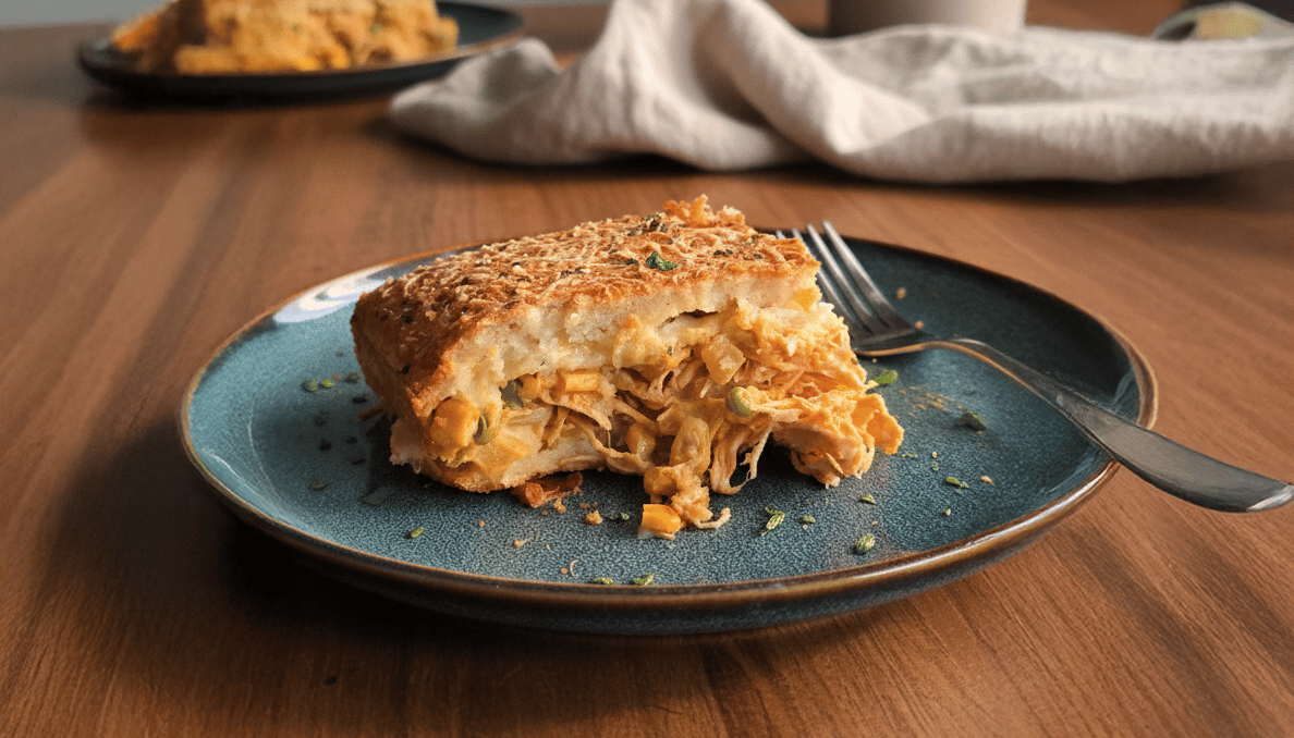 Tarte au poulet façon Brésilienne, tarte salée au poulet et mais
