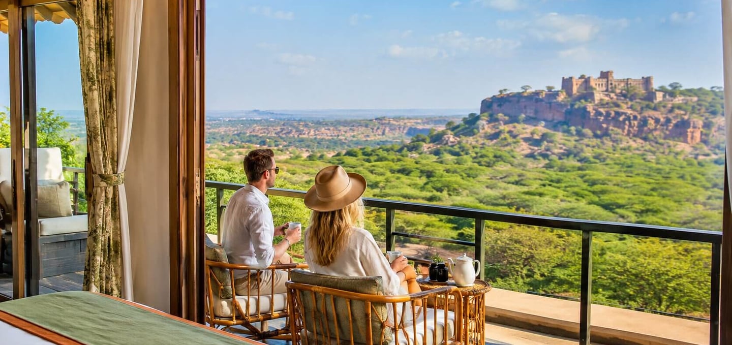 Couple at Ranthambore National Park, India 