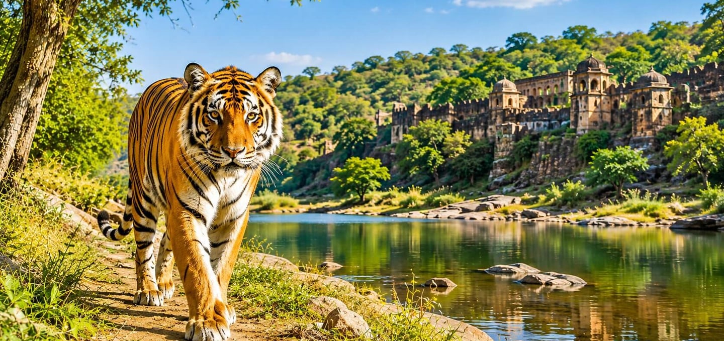 Tiger at Ranthambore National Park — India vs Africa safari for Australian travellers