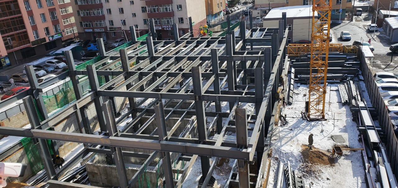 43 meter high PEB Building Erection in Ulaanbaatar, Mongolia
