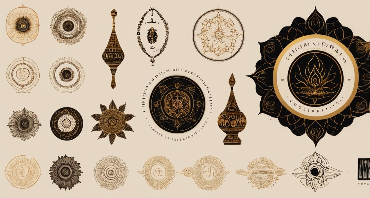 a variety of decorative items including a clock and a clock