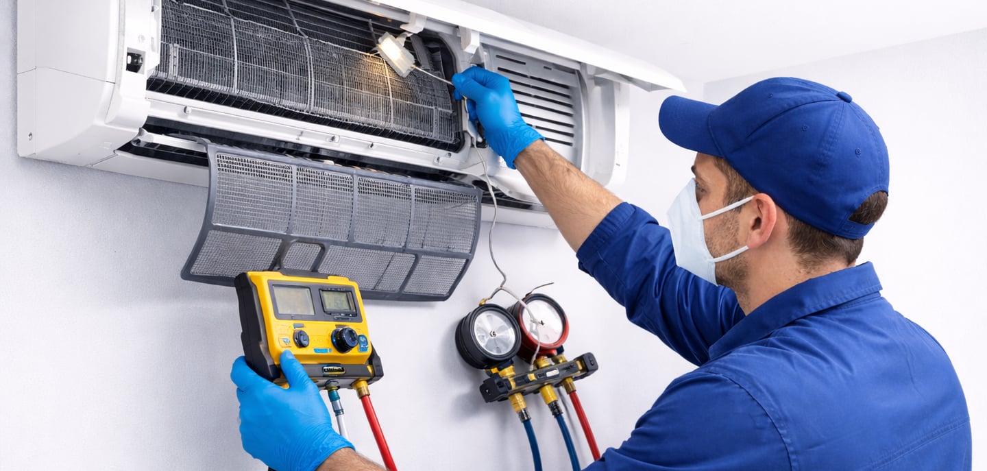 Diagnostic technique et nettoyage de climatisation 