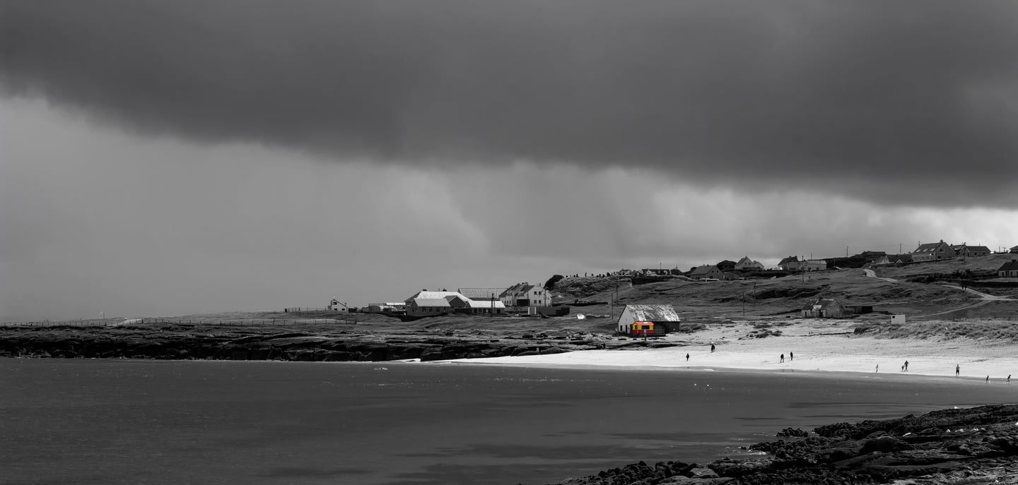 Irlande Averse Plage Orage Tempète