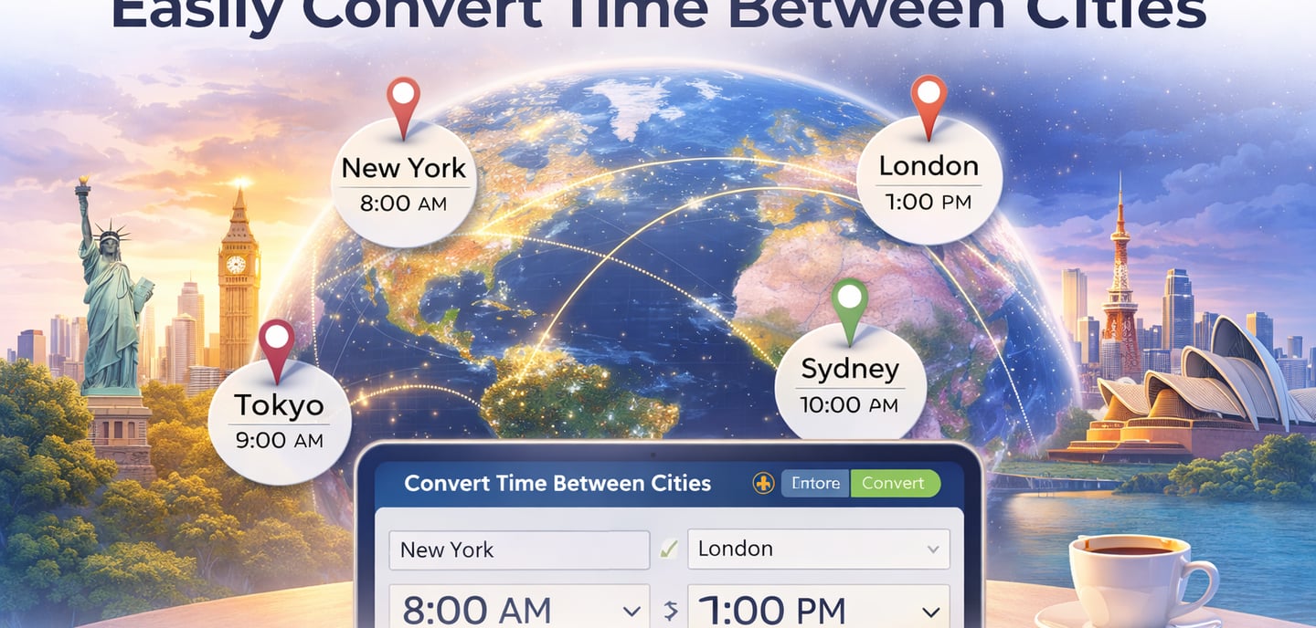 Time Zone Converter Easily Convert Time Between Cities Worldwide (2026 Guide)