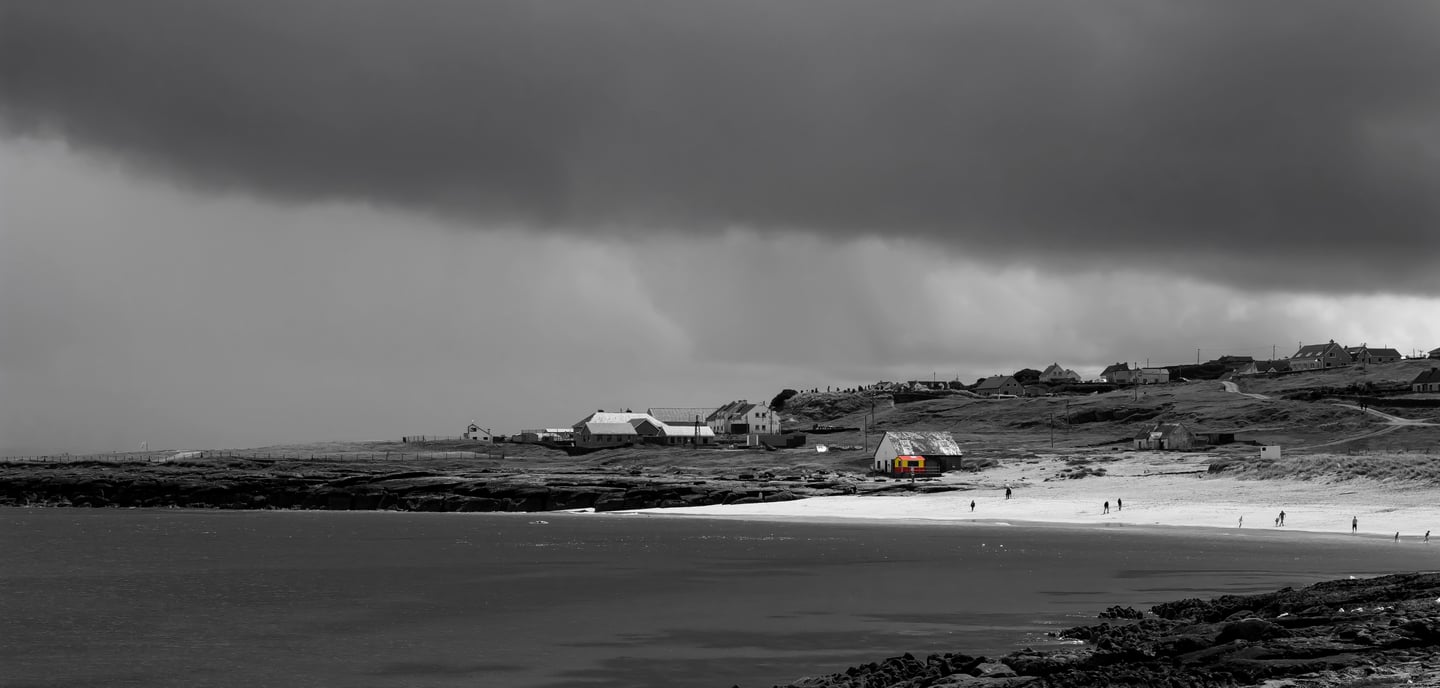 Irlande Averse Plage Orage Tempète