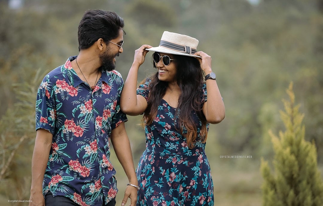 Pre wedding photography taken on golden hours