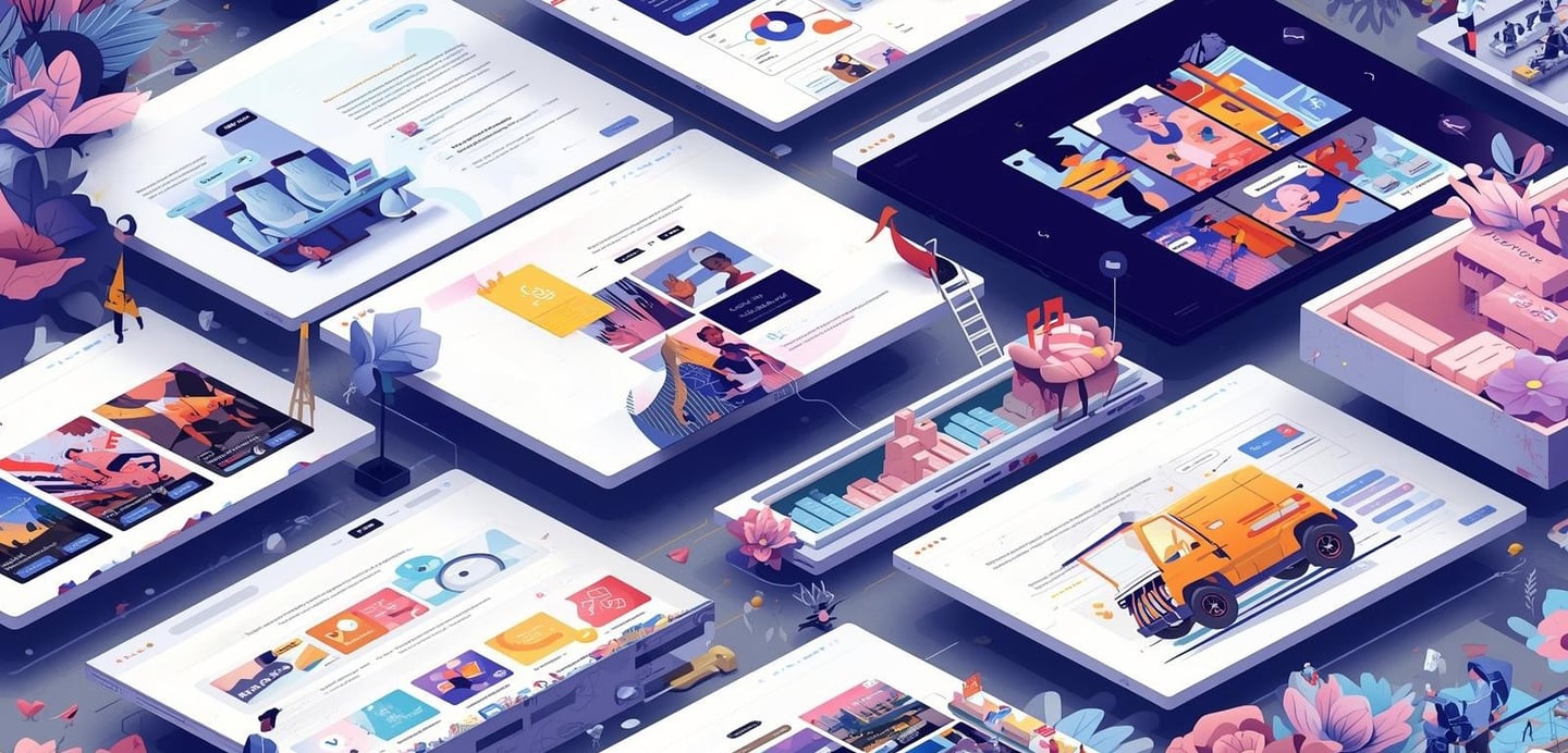 Illustration du web design pour créer une interface moderne et performante