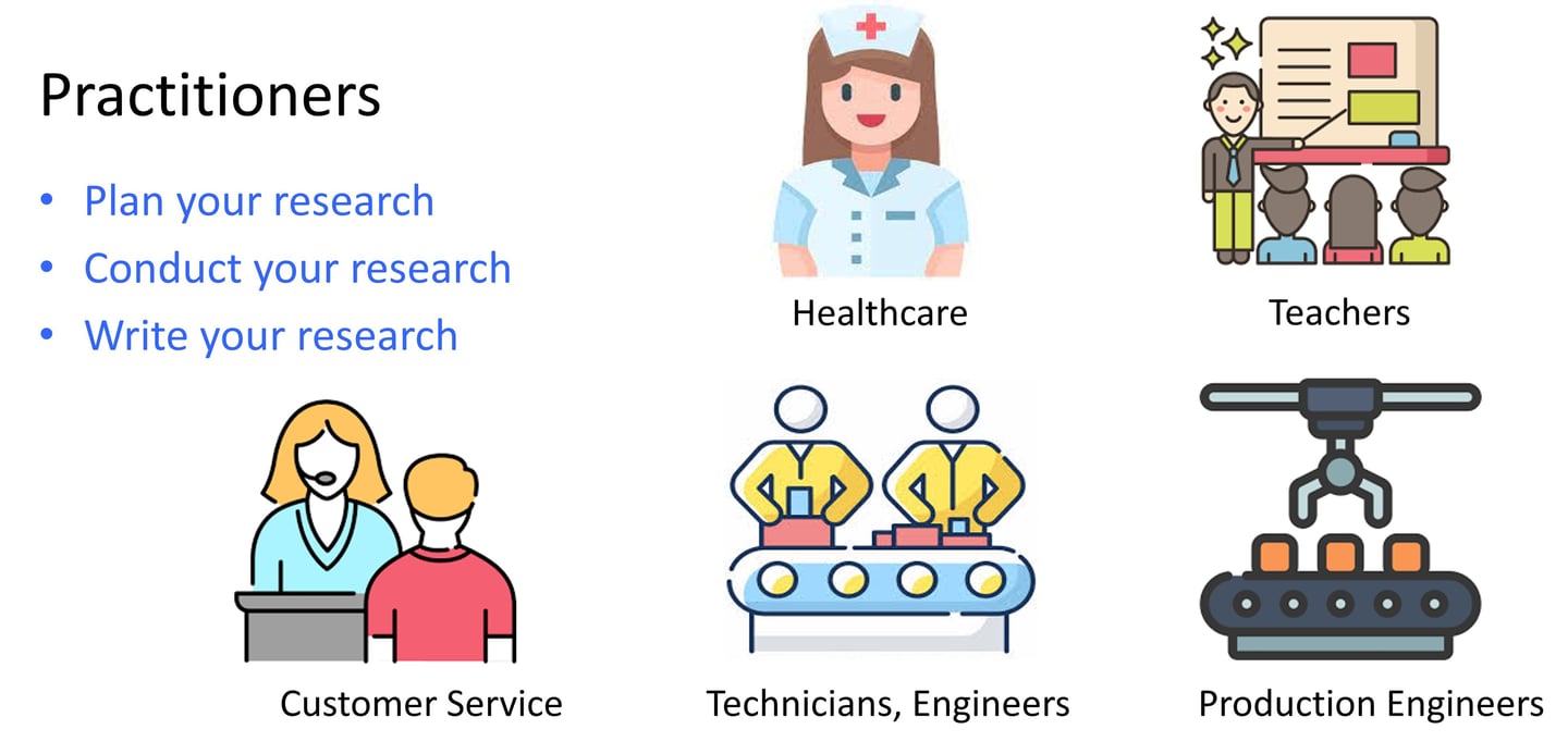Image showing various practitioners in healthcare, teachers, customer service, technicians and engin