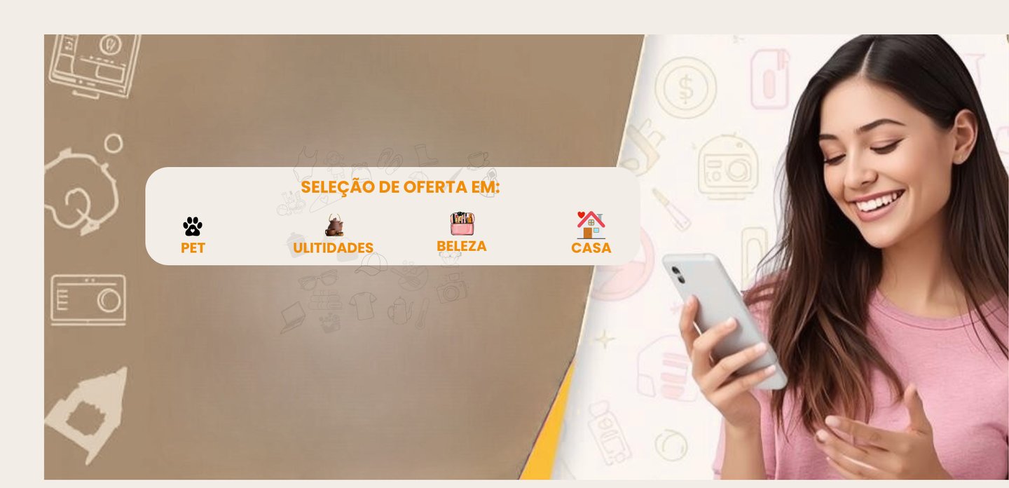 Banner de ofertas de site ofertazoom.com com promoções em casa, beleza, pet e utilidades.