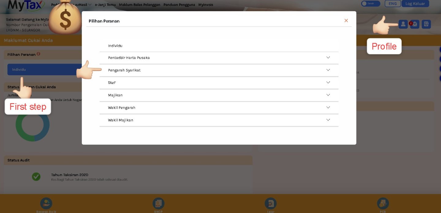 MyTax Peranan Profile