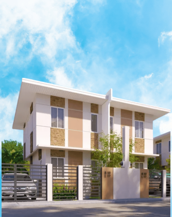 a house with a lot of windows and a lot of cars