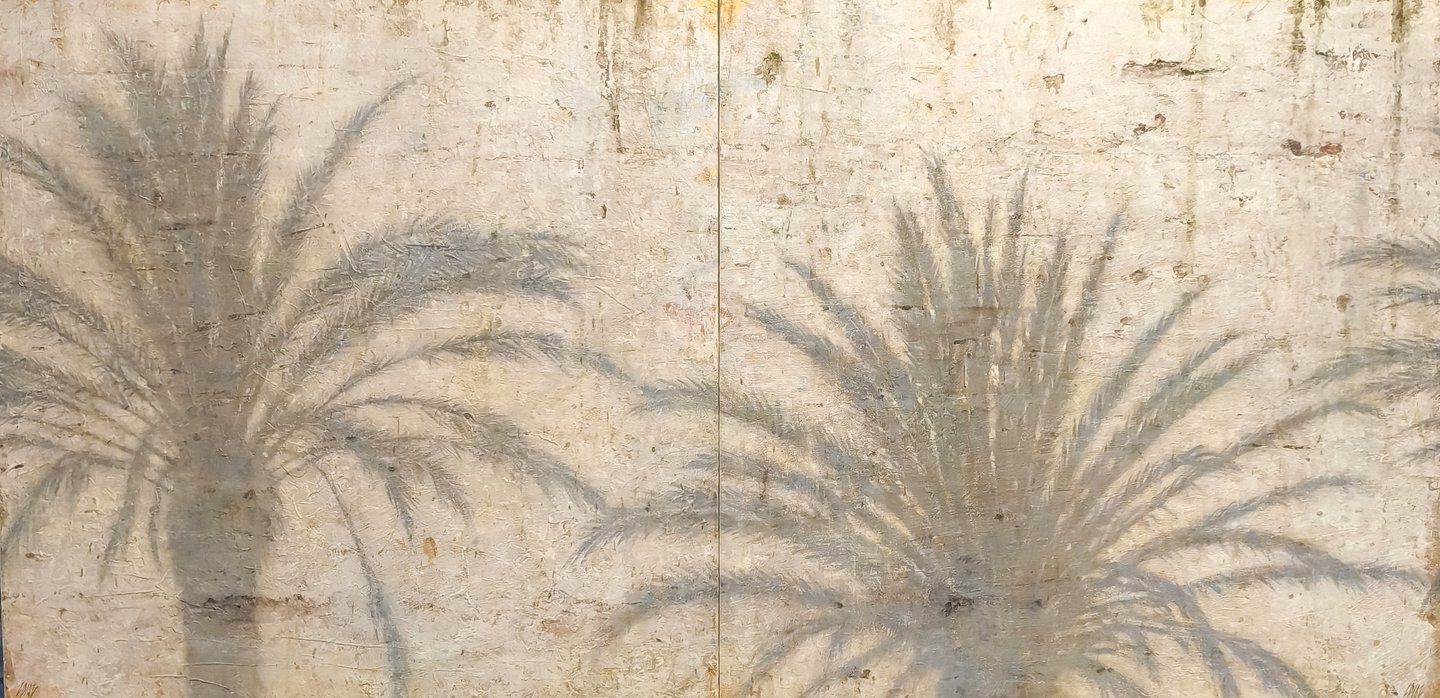 TURNING PALM SHADOWS 100 X 200 - Sold