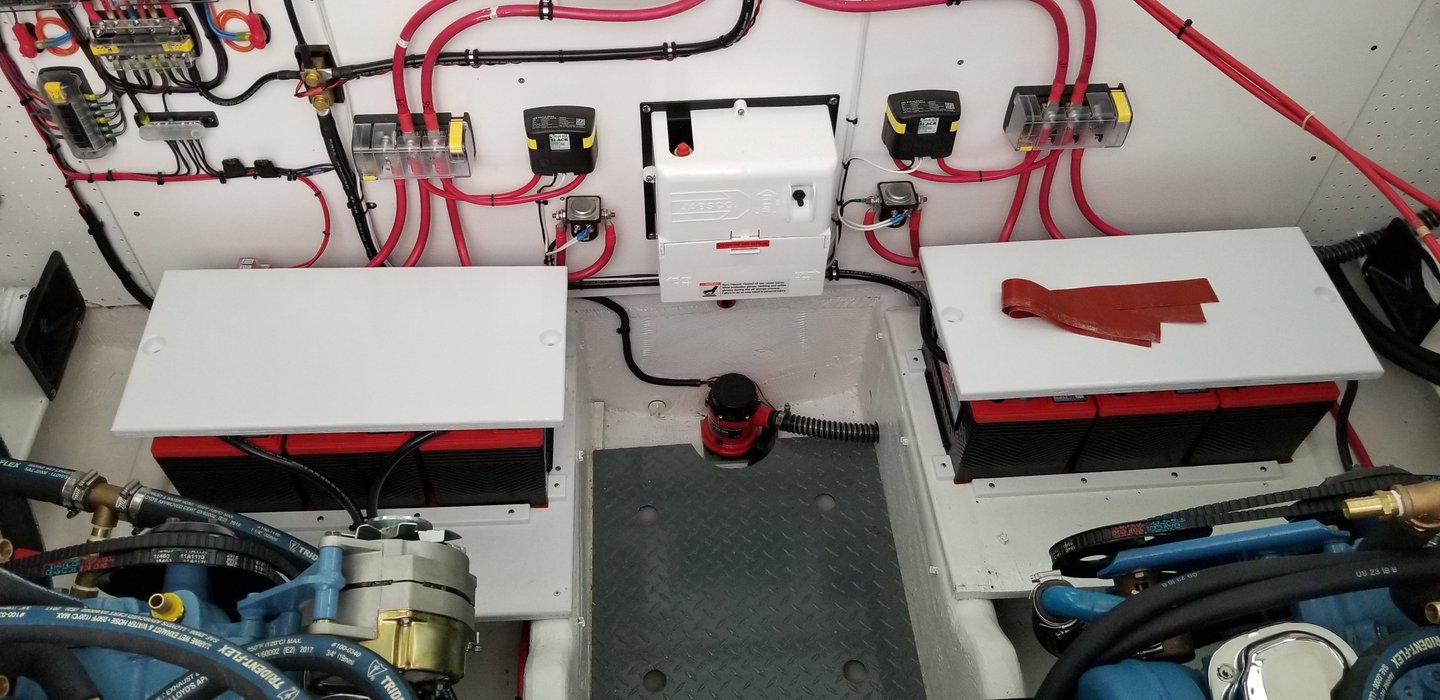 a boat with a lot of wires and wires on it