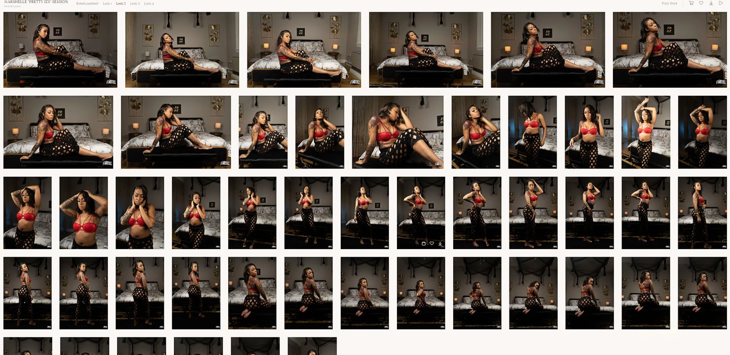 a woman in a red bra top and a black bra