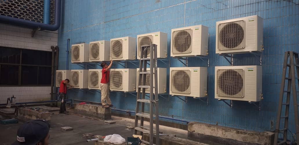 Servis pemasangan dan repair aircond komersial Daikin Cheras