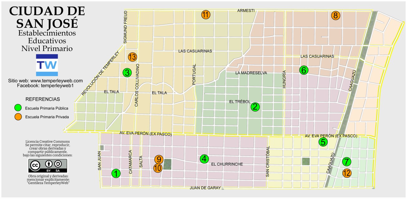 Escuelas Primarias en San Jose Temperley
