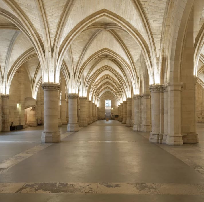 Gothic Hall of the Men-at-Arms conciergerie