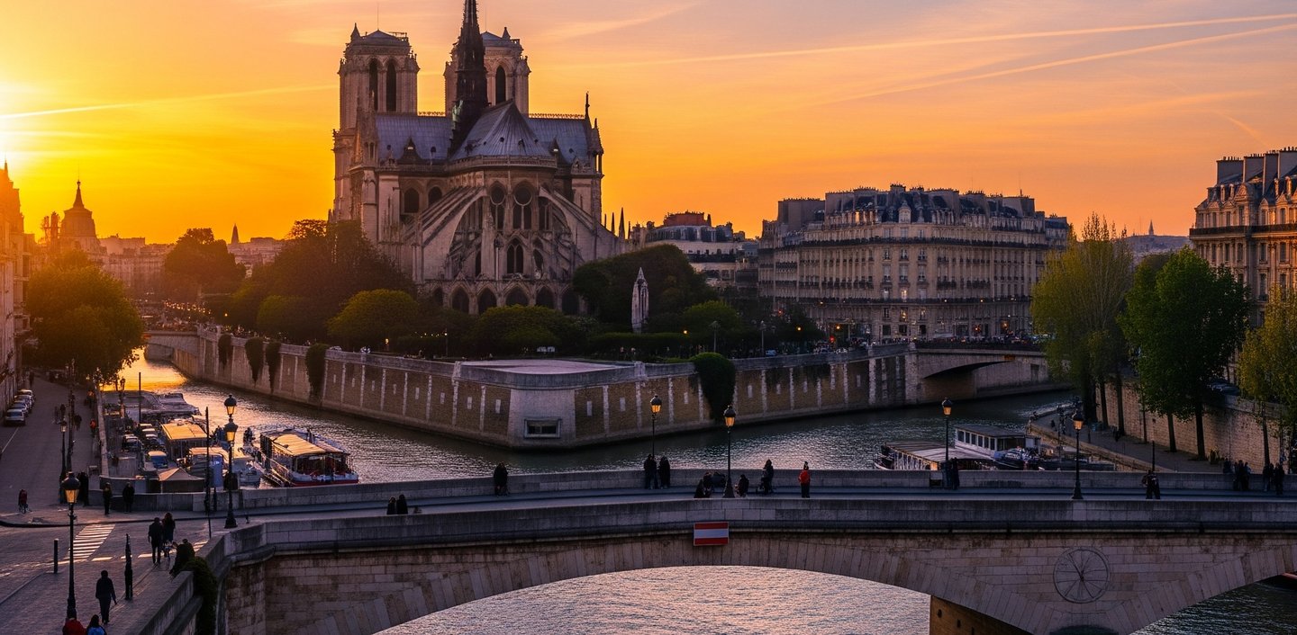 Guided tours notre dame paris during sunset