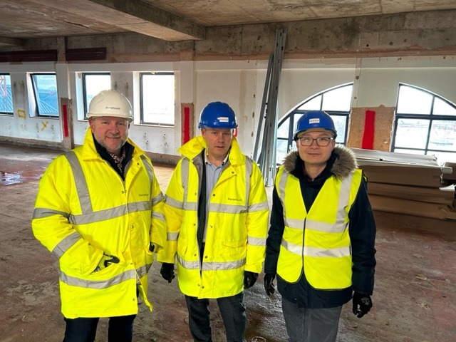 Construction project manager on site