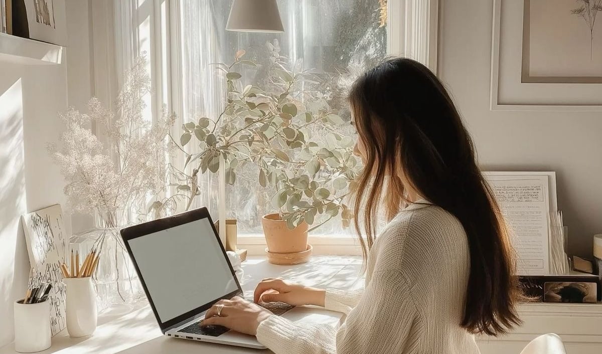 Photo d'une femme en train de prendre rdv avec Christine Magat psychologue