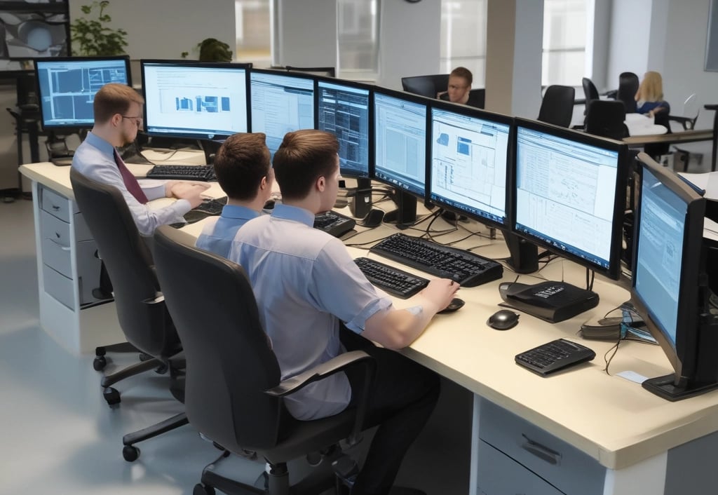 a view of a city at night from the top of a skyscraper
